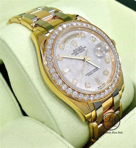 rolex tricolor masterpiece with diamond dial